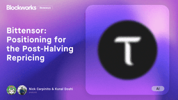 Bittensor: Positioning for the Post-Halving Repricing