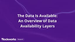 The Data Is Available: An Overview of Data Availability Layers