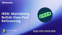 IREN: Maintaining Bullish View Post Refinancing