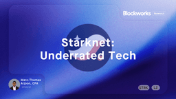 Starknet: Underrated Tech