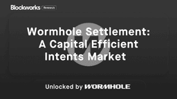 Wormhole Settlement: A Capital Efficient Intents Market