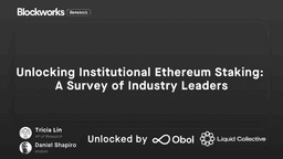 Unlocking Institutional Ethereum Staking: A Survey of Industry Leaders